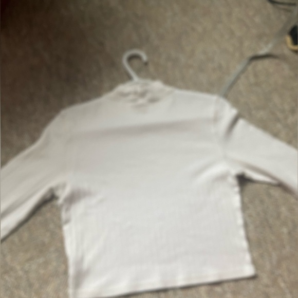 American eagle white long sleeve crop top - Picture 2 of 3